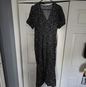 Target Black and White Patterned Maxi Dress